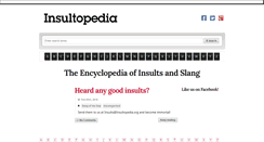 Desktop Screenshot of insultopedia.org