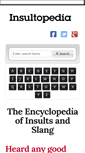 Mobile Screenshot of insultopedia.org