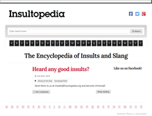 Tablet Screenshot of insultopedia.org